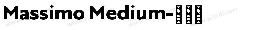 Massimo Medium字体转换